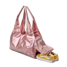 2021 fashion customized logo large capacity pink duffle bags gym women waterproof ladies travel bag